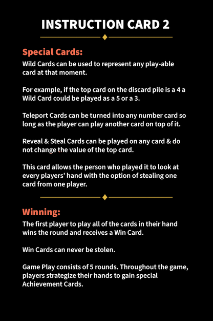 Autographed Up&Down Card Game
