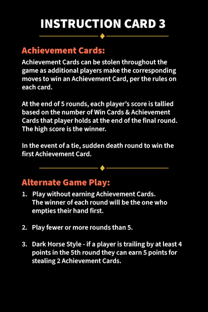 Autographed Up&Down Card Game